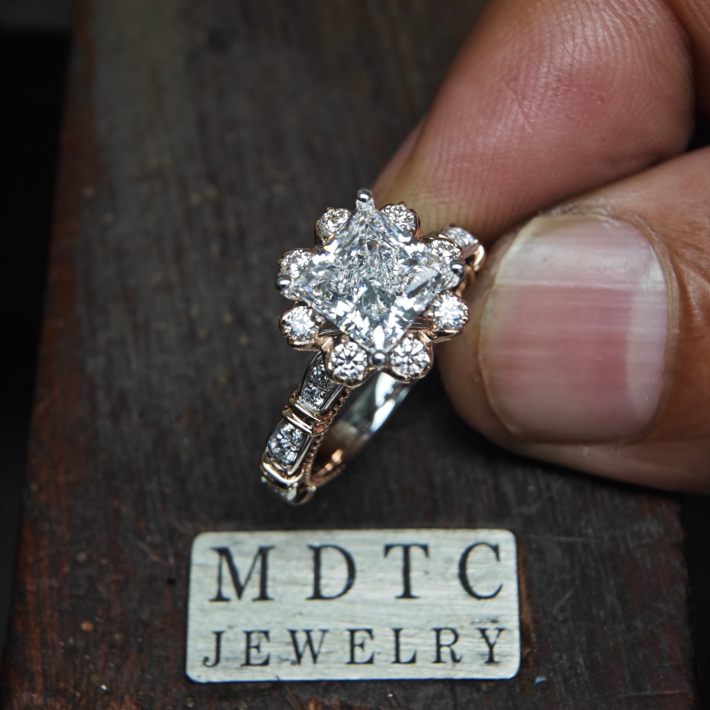 Episode 256 | Custom Handcrafted Princess Cut Engagement Ring 2 Carat Diamond