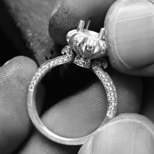 Swan Love | Custom Handcrafted Engagement Ring