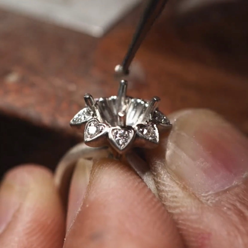 Episode 183 | Custom Handcrafted Sunflower Engagement Ring