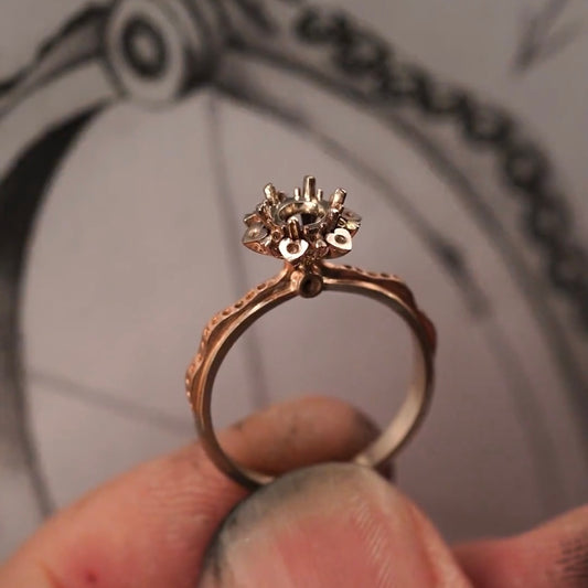 Episode 283 | Custom Handcrafted Monet's Flower Engagement Ring