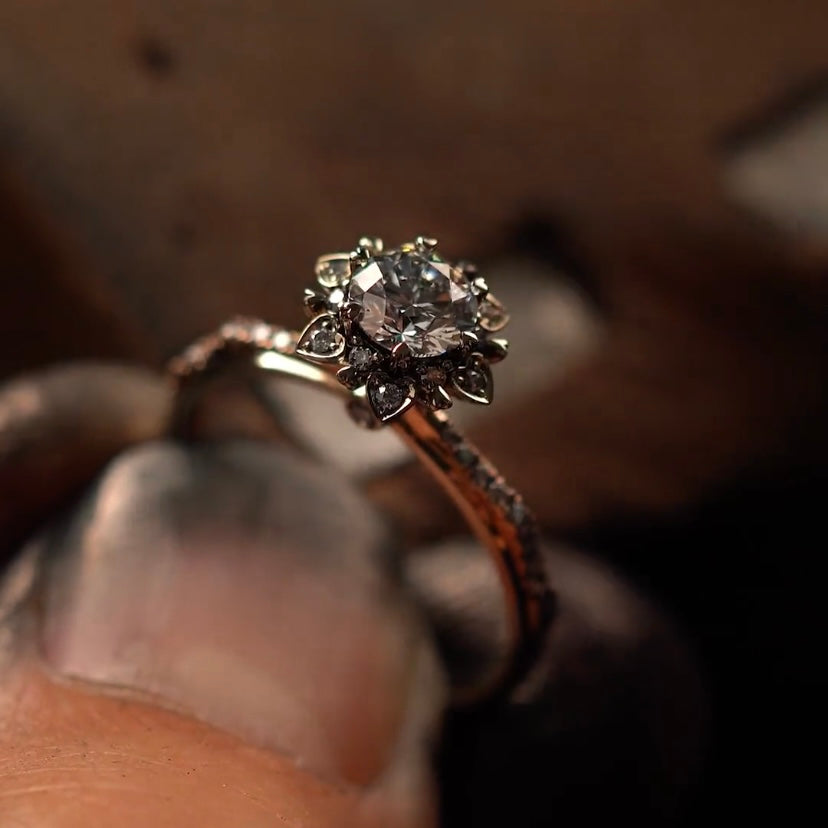 Episode 283 | Custom Handcrafted Monet's Flower Engagement Ring