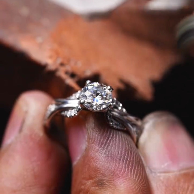 Episode 237 | Custom Handcrafted Magnolia Engagement Ring