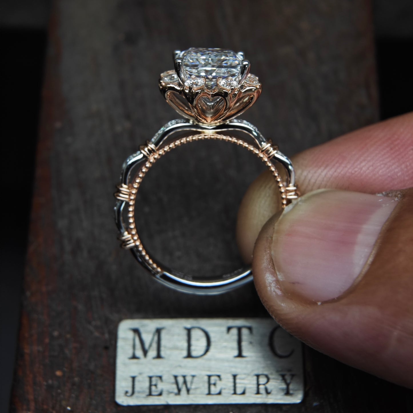 Episode 256 | Custom Handcrafted Princess Cut Engagement Ring 2 Carat Diamond