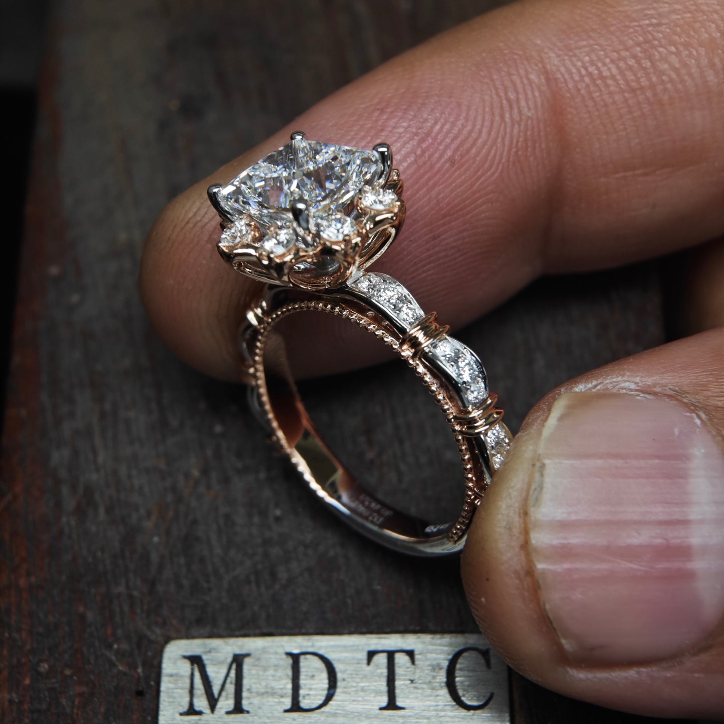 Episode 256 | Custom Handcrafted Princess Cut Engagement Ring 2 Carat Diamond